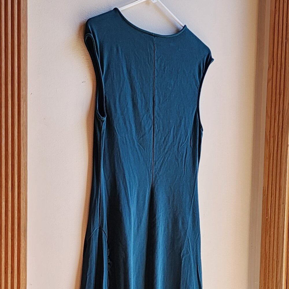 Old Navy Green/Teal Cap Sleeve Maxi Dress - Picture 11 of 14
